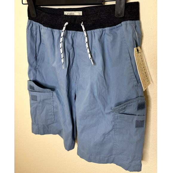 NEW WITH TAGS BOYS FREE PLANET BLUE CARGO DRAW STRING SHORTS SIZE 12 - Picture 4 of 8